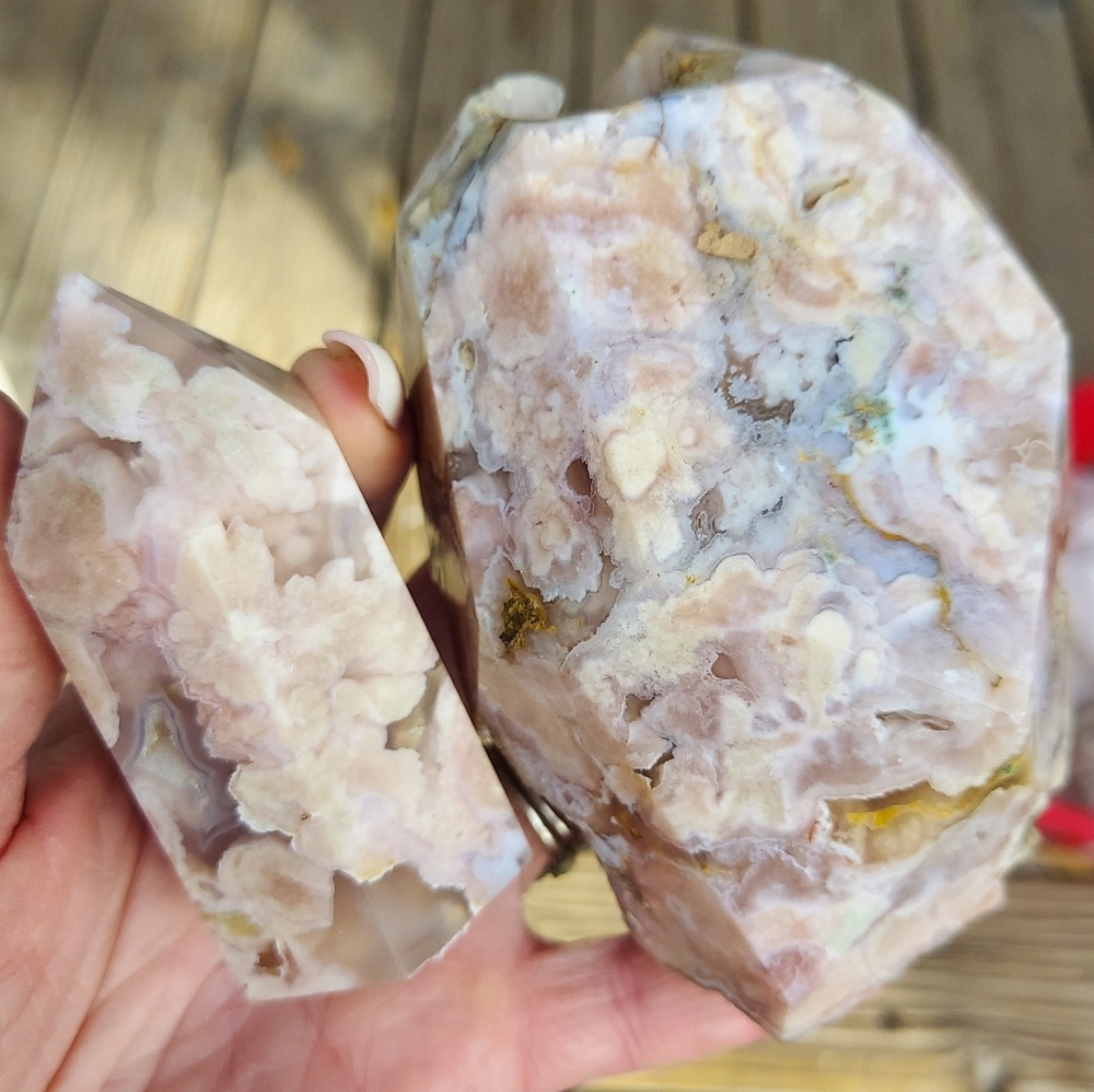 Pink Amethyst Flower Agate Bundle